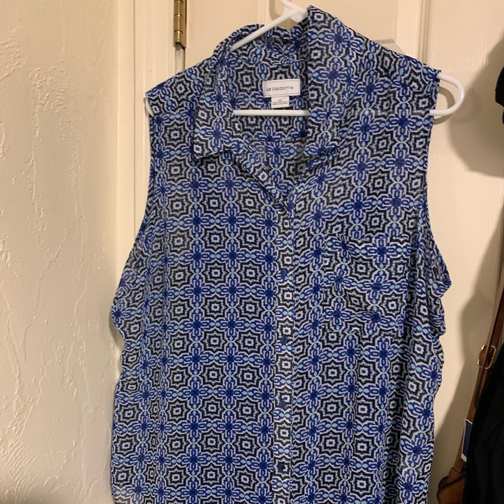 Liz Claiborne Blue Blouse